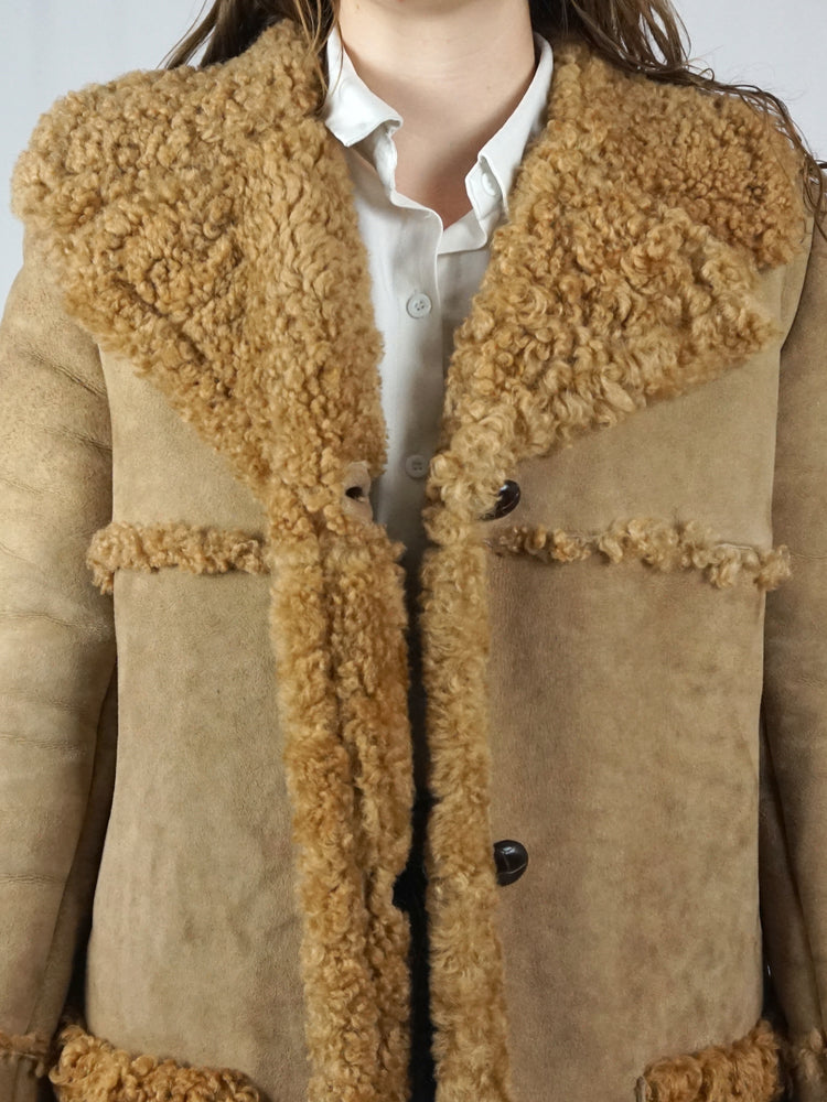 Teddy Sheepskin Coat - S