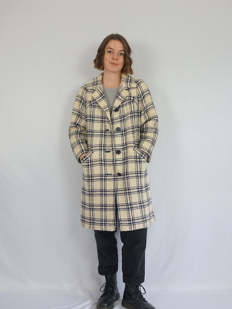 Irish Tweed Trench Coat - M