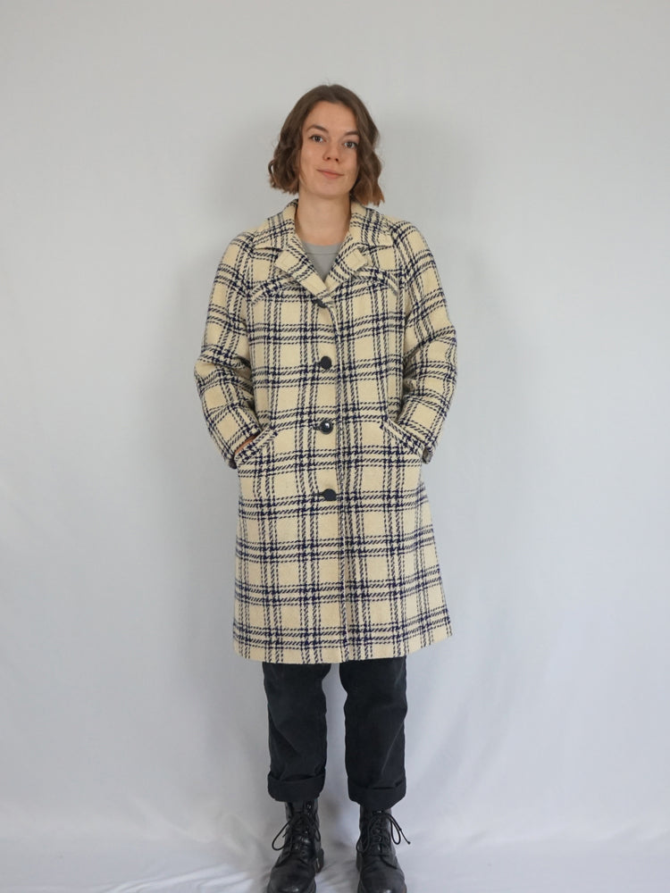 Irish Tweed Trench Coat - M