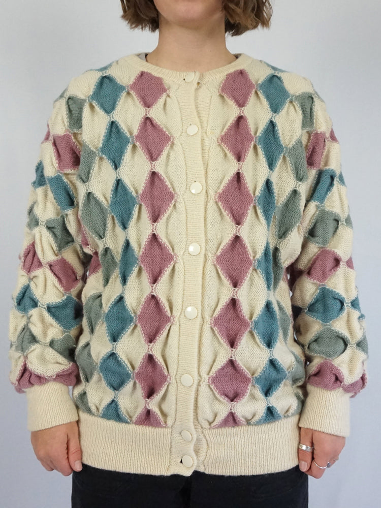 Tulchan 3D Wool Cardigan - M