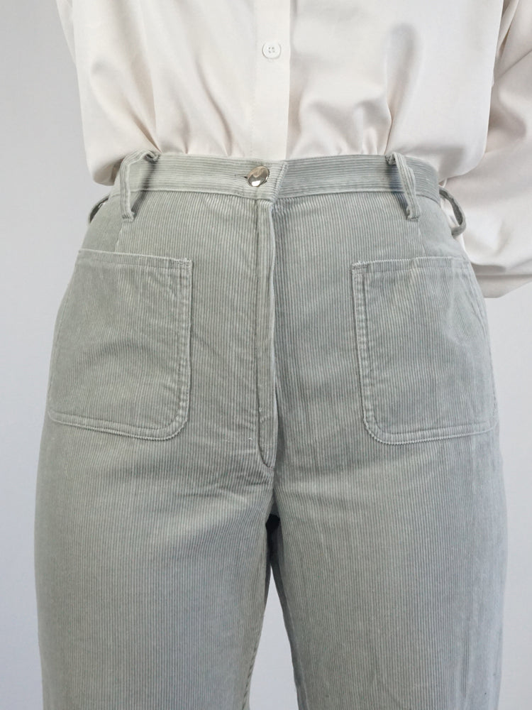 Light Grey Corduroy Flares - 32"