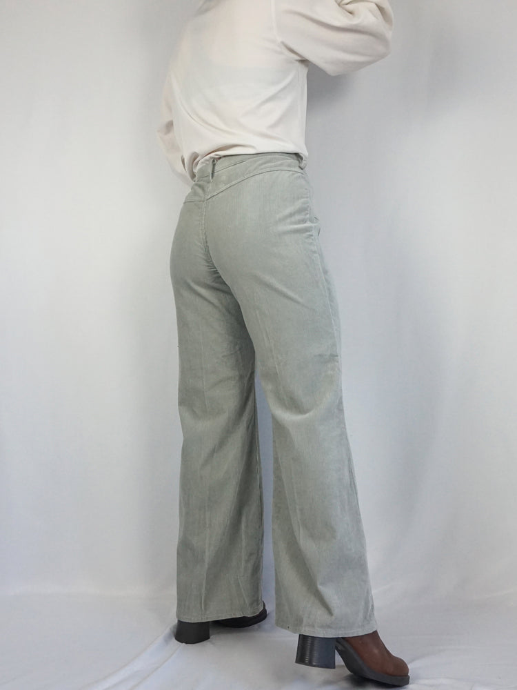 Light Grey Corduroy Flares - 32"