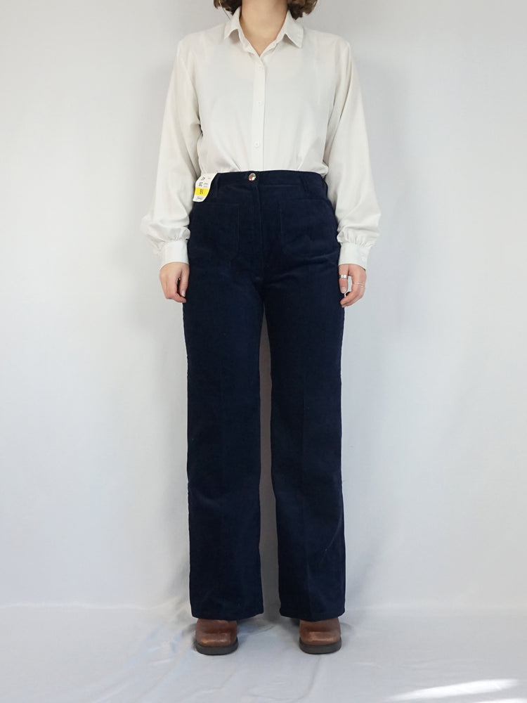 Straight Leg Corduroy Trousers - 30"