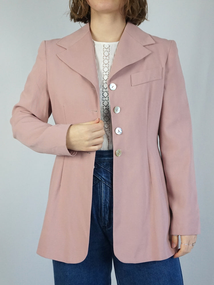 Baby Pink Blazer - S