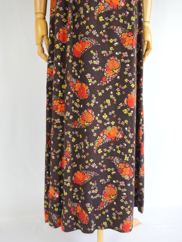 Brushed Cotton Floral Dress - XS