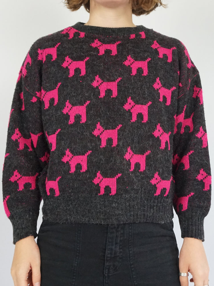 Scottie Dog Jumper - S