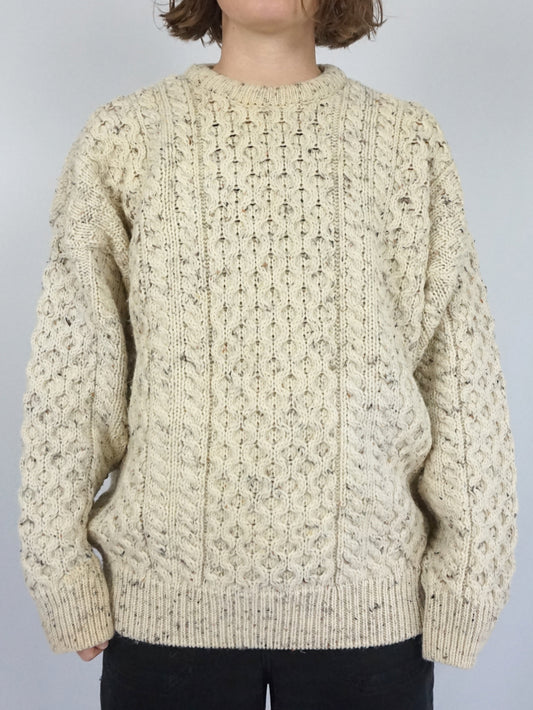 Aran Crafts Wool Jumper - XL