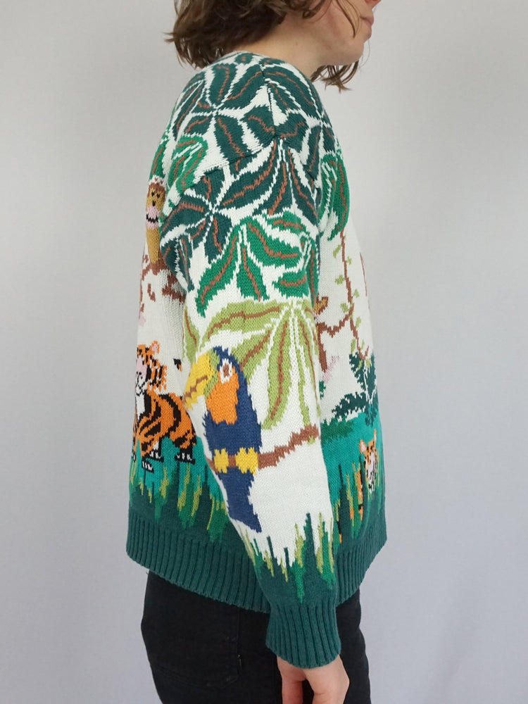 Cotton Jungle Animal Jumper - M