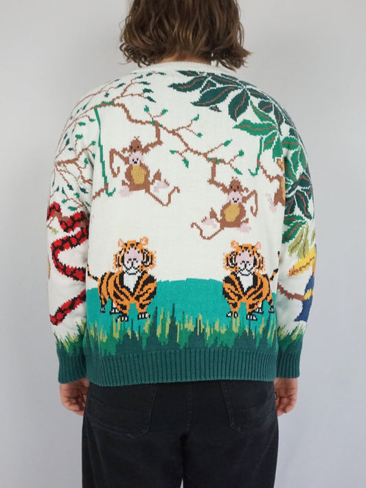 Cotton Jungle Animal Jumper - M