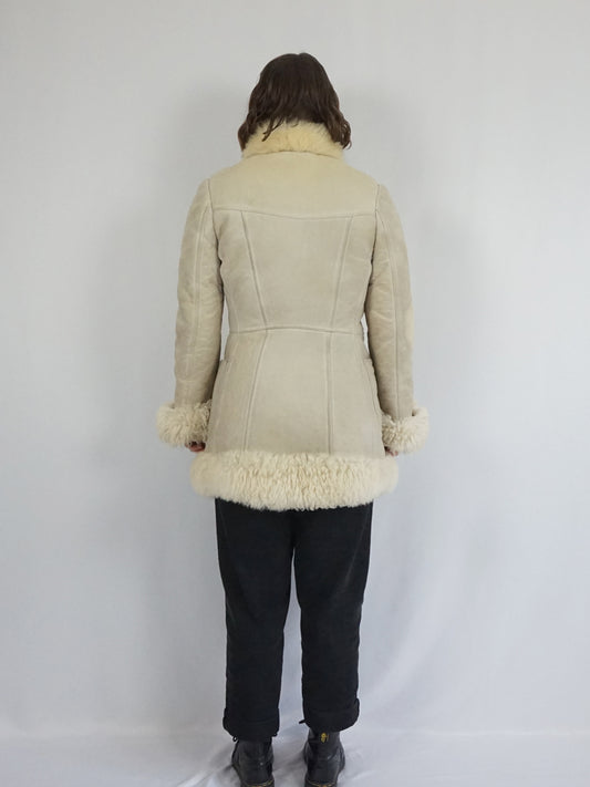 Afghan Style Sheepskin Coat - S