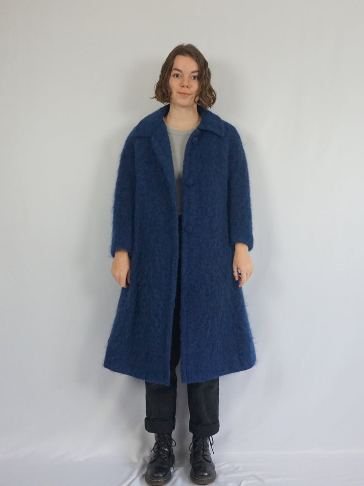 Pure Mohair Trench Coat - M