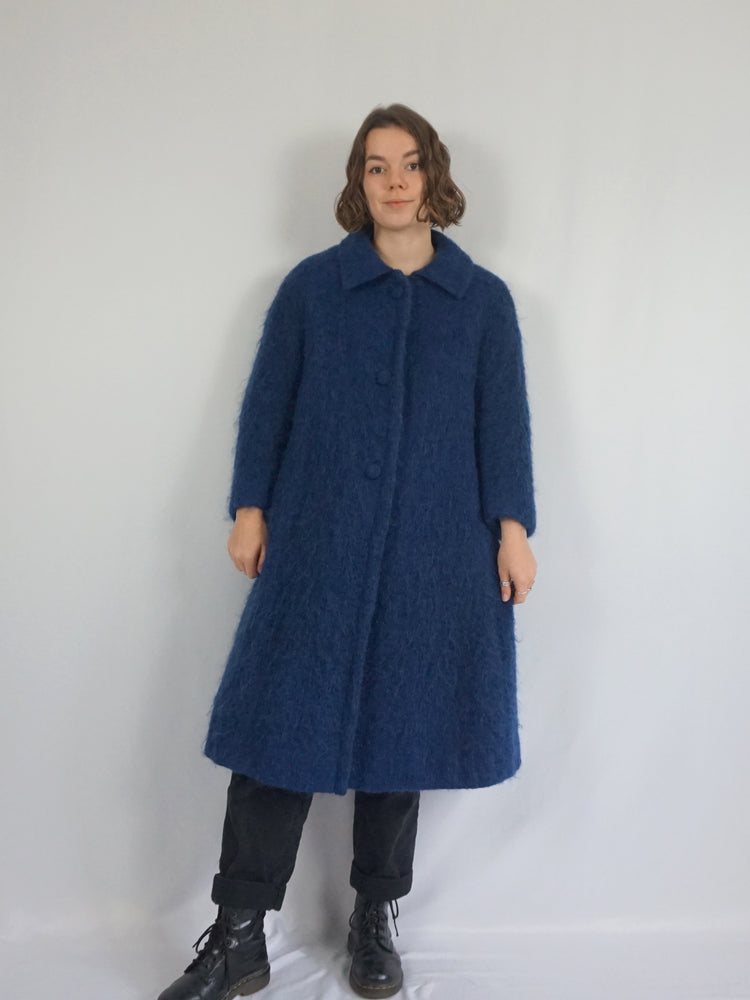 Pure Mohair Trench Coat - M