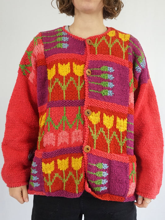 Amano Cotton Tulip Cardigan - XL