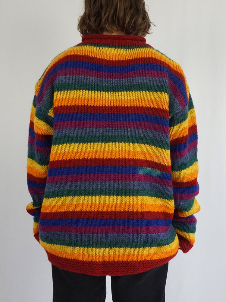 Multicoloured Wool Jumper - XXL