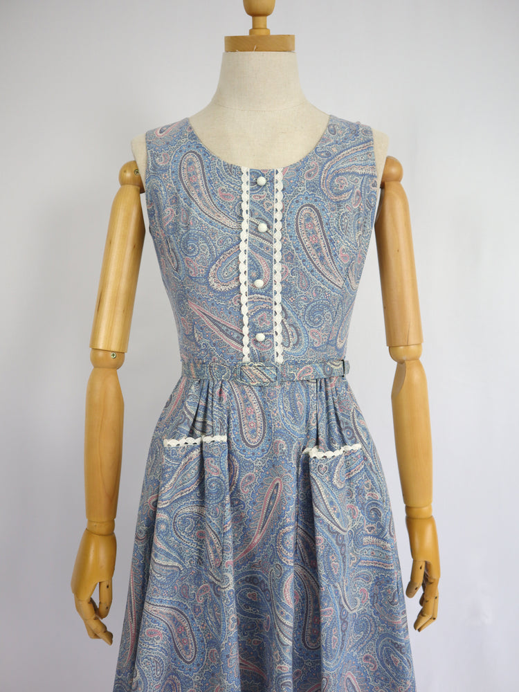 Paisley Midi Dress - XS