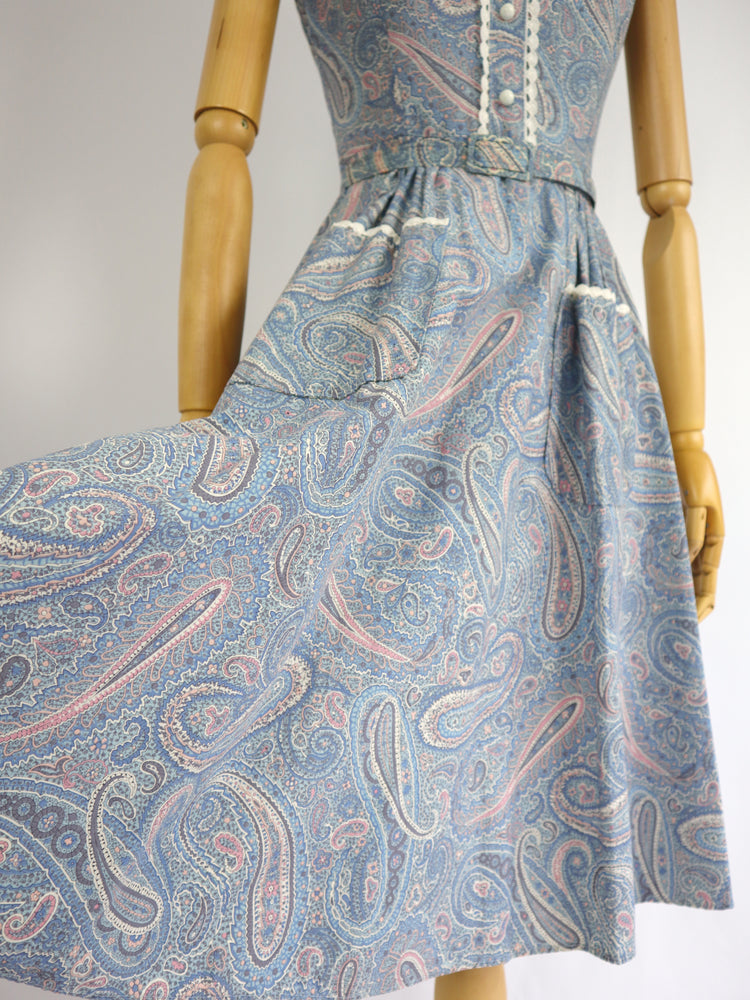 Paisley Midi Dress - XS