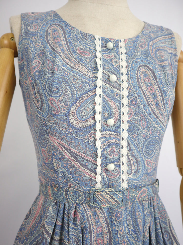 Paisley Midi Dress - XS