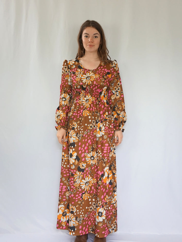 Novelty Flower Prairie Dress - S-M