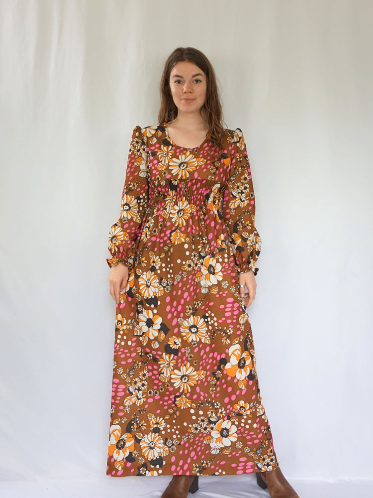 Novelty Flower Prairie Dress - S-M