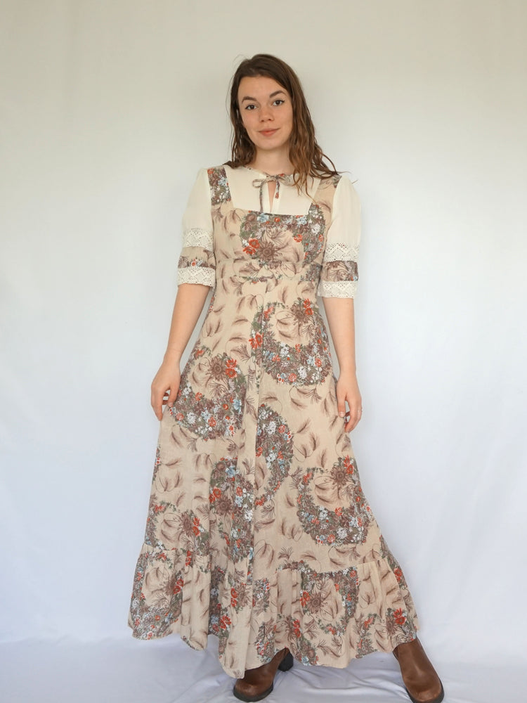 Sand Brown Prairie Dress - S