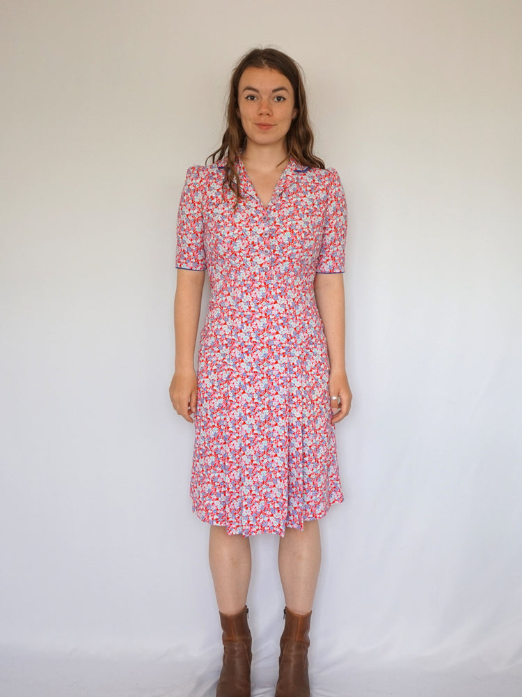 Vintage 1970s Chelsea Girl Floral Dress XS Reloved Studio