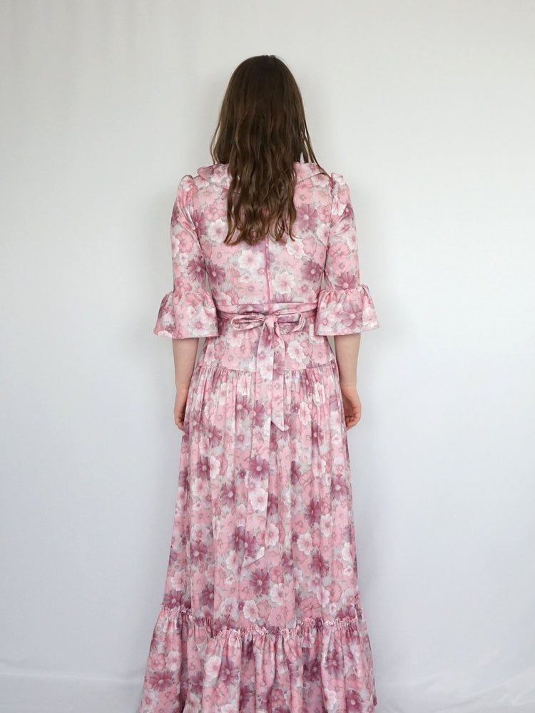 Pink Tiered Prairie Dress - S/M