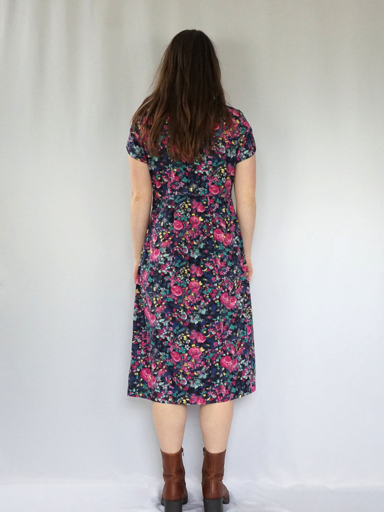 Floral Midi Dress Two Piece - M/L