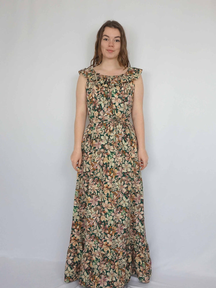 Wildflower Print Cotton Maxi - M