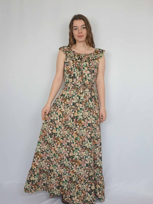 Wildflower Print Cotton Maxi - M