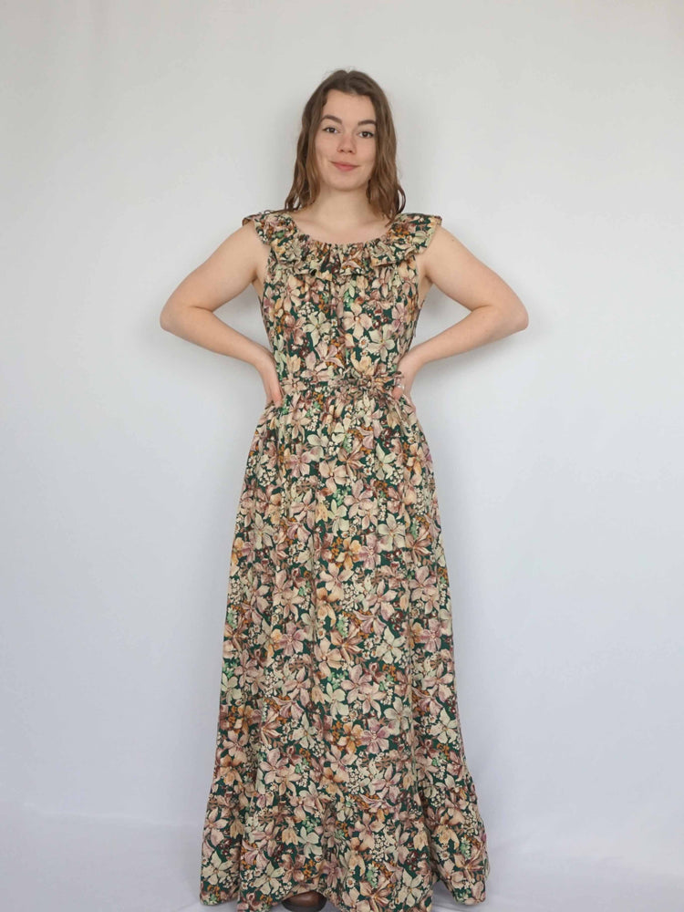 Wildflower Print Cotton Maxi - M