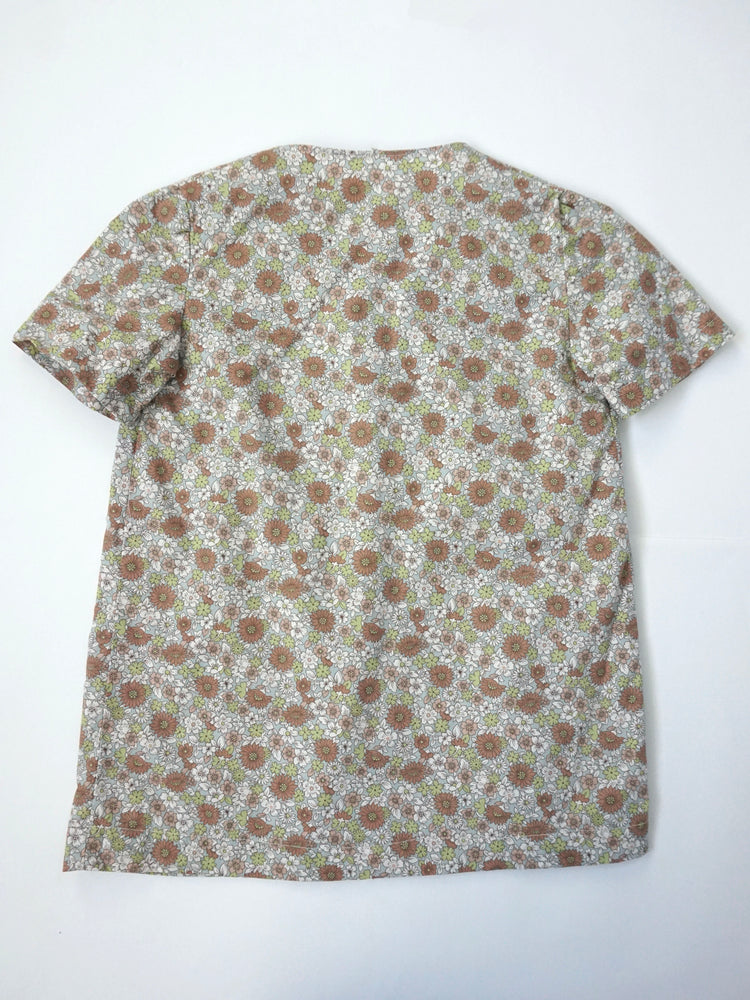 Floral Cotton Smock Shirt - XS